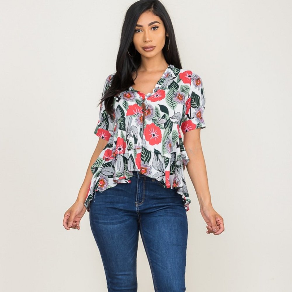 Floral Print Top
